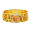 American Diamond Bangle – Luminara Collection (Pack of 4)