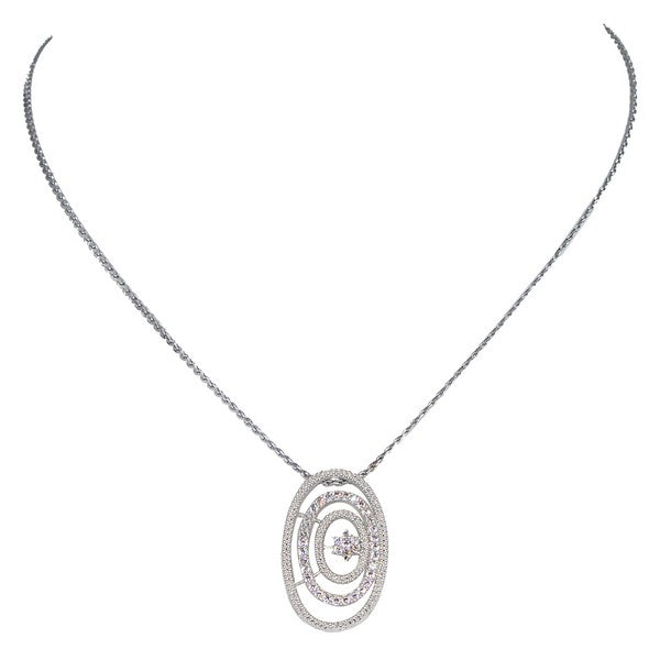 City Girl AD Brass Royal Bloom Pendant Set