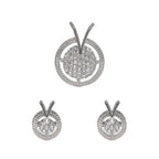 City Girl AD Brass Radiant Noor Pendant Set