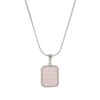 City Girl AD Brass Rhodium Plated Pendant Set