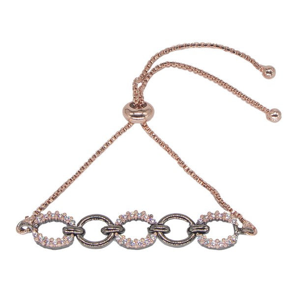 City Girl AD Brass Gold-Plated Bracelet – Traditional Bridal Style with Adjustable Chain
