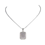 City Girl AD Brass Rhodium Plated Pendant Set