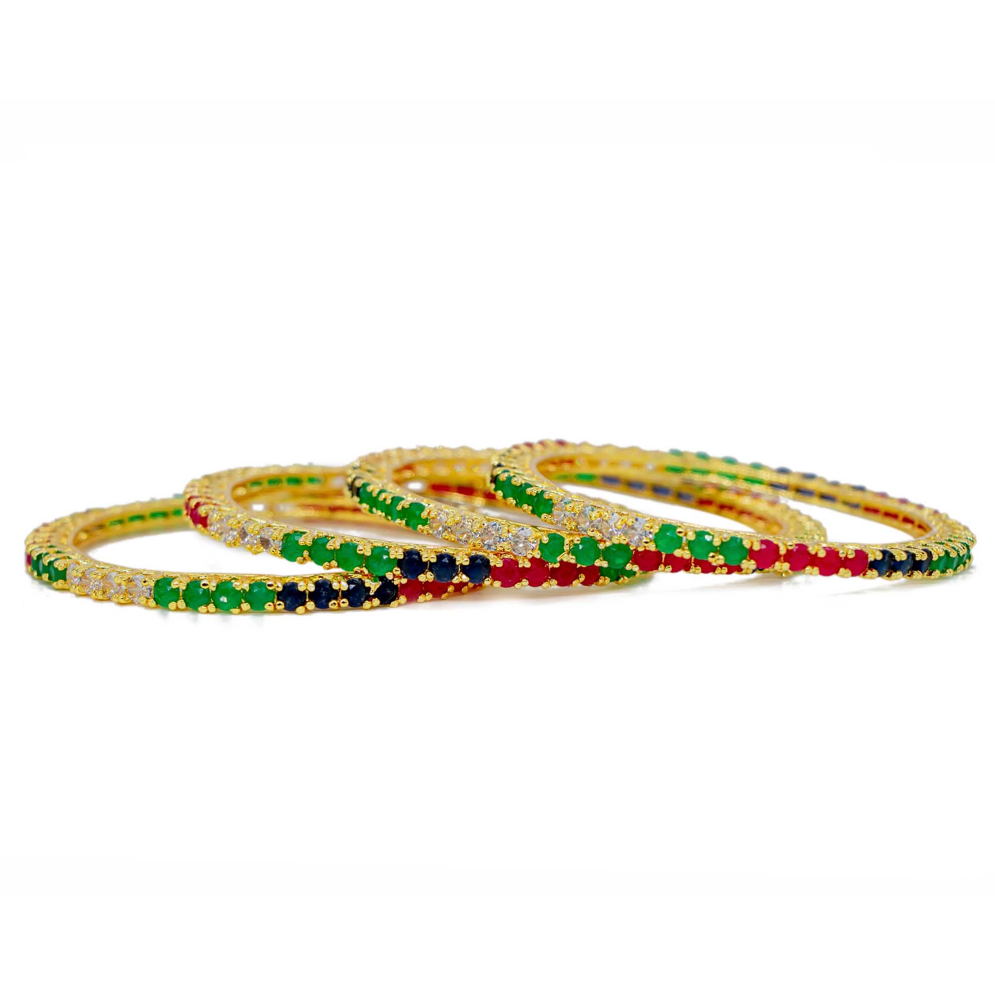 American Diamond Bangle – Harmony Collection (Pack of 4)