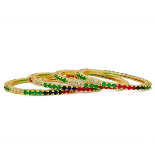 American Diamond Bangle – Harmony Collection (Pack of 4)