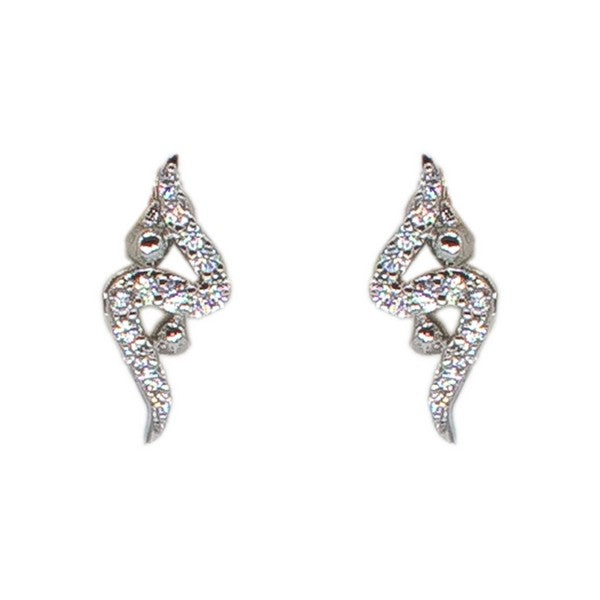 City Girl AD Rhodium Plated Celeste Shine Mangalsutra Set with Earrings & Chain for Women & Girls