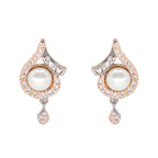 City Girl AD Brass Regal Essence Pendant Set With Pearl