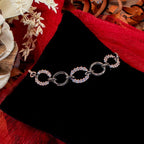 City Girl AD Brass Gold-Plated Bracelet – Traditional Bridal Style with Adjustable Chain
