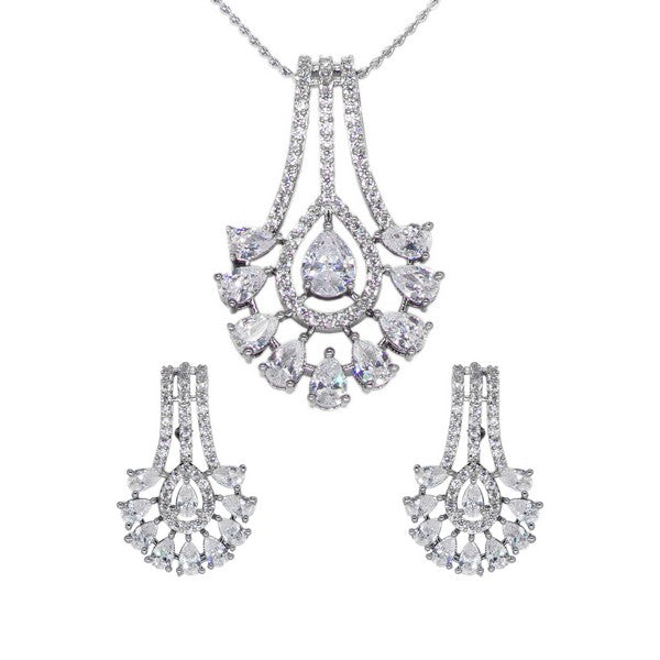 City Girl AD Brass Royal Grace Pendant Set
