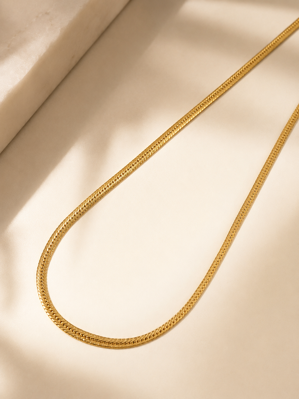 City Girl Premium Gold Plated Flat Cuban Chain for Men | 24 Inch (61 cm) Length | 5 mm Width | Durable Fashion Necklace Chain for Men & Boys | Gold Tone Statement Jewellery