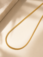 City Girl Premium Gold Plated Flat Cuban Chain for Men | 24 Inch (61 cm) Length | 5 mm Width | Durable Fashion Necklace Chain for Men & Boys | Gold Tone Statement Jewellery