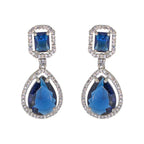 City Girl Brass American Diamond Rhodium Plated Petal Glow Tops