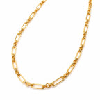 City Girl Jewellery 18K Gold Plated 20 Inch / 24 Inch Link Chain for Men & Women | 5mm Micro Gold Plated Stainless Steel Chain | Anti Tarnish, Waterproof, Skin Friendly, Lightweight Daily Wear Necklace