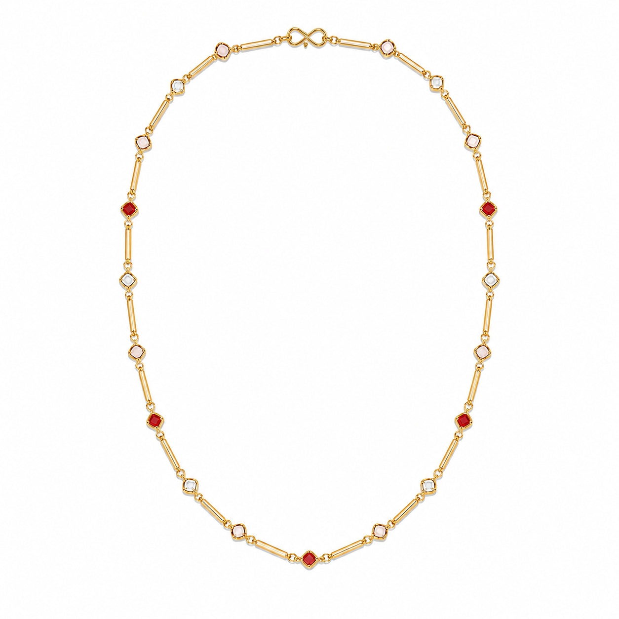City Girl Jewellery 24K Gold Plated Evil Eye Chain Necklace for Women | 24 Inch Lightweight Anti-Tarnish Necklace with Secure S-Hook | Daily Wear Fashion Jewellery
