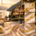 City Girl Jewellery 24KT Gold Plated 24 Inch Chain for Men & Women | 4mm Oval Link Necklace | Lightweight 6g Gold Replica Chain | Copper Base | Anti-Rash | Daily Wear Fashion Jewellery