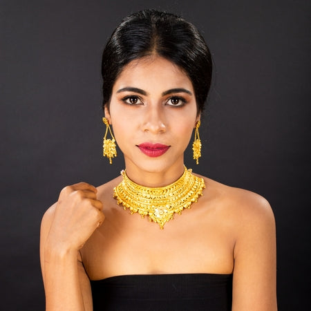 Manikya Brass Gold-plated Gold Jewellery Set (Pack of 1)
