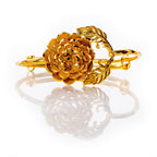 City Girl Brass Gold-plated Geometric Statement Bracelet