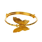 City Girl Brass Gold-plated Minimal Sleek Bracelet