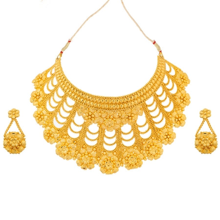 City Girl Brass Gold-plated Gold Jewellery Set (Pack of 1) – Timeless Royal Beauty