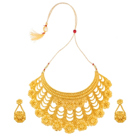 City Girl Brass Gold-plated Gold Jewellery Set (Pack of 1) – Timeless Royal Beauty