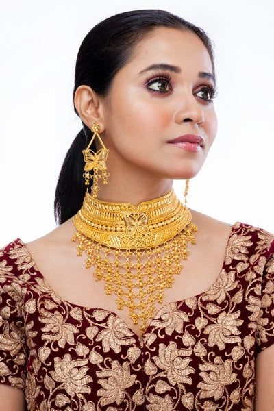 City Girl Copper Gold-plated Gold Jewellery Set (Pack of 1) – Graceful Festive Style