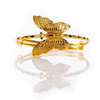 City Girl Brass Gold-plated Minimal Sleek Bracelet