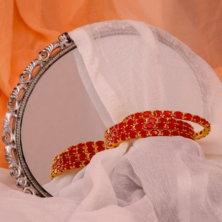 City Girl AD Bangles with Gold Plating – Royal Edition (2 Sets, 8 Bangles)