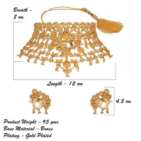 City Girl Copper Gold-plated Gold Jewellery Set (Pack of 1) – Antique Temple Style