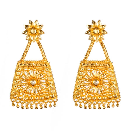 City Girl Brass Gold-plated Gold Jewellery Set (Pack of 1) – Modern Ethnic Elegance
