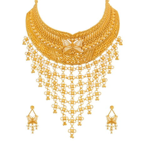 City Girl Copper Gold-plated Gold Jewellery Set (Pack of 1) – Graceful Festive Style