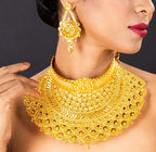 City Girl Brass Gold-plated Gold Jewellery Set (Pack of 1) – Red Bridal Glow