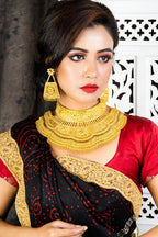 City Girl Brass Gold-plated Gold Jewellery Set (Pack of 1) – Modern Ethnic Elegance