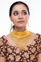 City Girl Copper Gold-plated Gold Jewellery Set (Pack of 1) – Royal Heritage Design