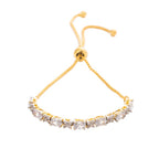 City Girl AD Brass Gold-Plated Traditional Bridal Bracelet with Adjustable Chain (Free Size)