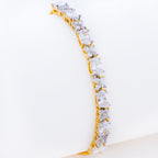 City Girl AD Brass Gold-Plated Traditional Bridal Bracelet with Adjustable Chain (Free Size)