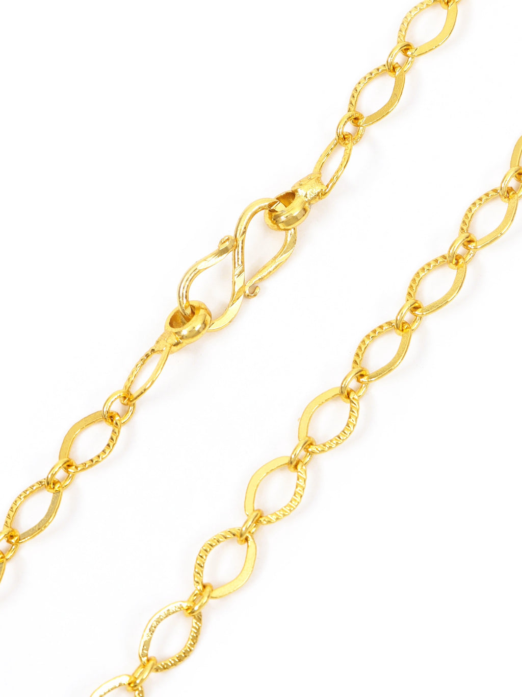 City Girl Jewellery 24KT Gold Plated 24 Inch Chain for Men & Women | 4mm Oval Link Necklace | Lightweight 6g Gold Replica Chain | Copper Base | Anti-Rash | Daily Wear Fashion Jewellery