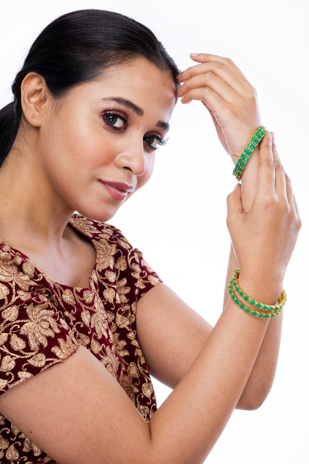 American Diamond Bangle – Serene Collection (Pack of 4)