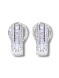 City Girl AD Rhodium-Plated CZ Stone Stud Earrings for Women and Girls (AD BALI 1 RHODIUM)