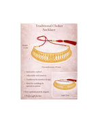 MANIKYA Gold Plated Copper Choker Necklace Set for Women | Bridal Wedding Jewellery Set with Earrings | Traditional Ethnic Party Wear