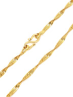 City Girl Jewellery 24CT Gold Plated Twisted Snake Chain Necklace for Women & Girls | 20 Inch Copper Gold Replica Chain | Lightweight, Rash Free & Skin Friendly | Premium Fashion Jewellery for Daily Wear, Office, Party & Festive Wear (CN 426)