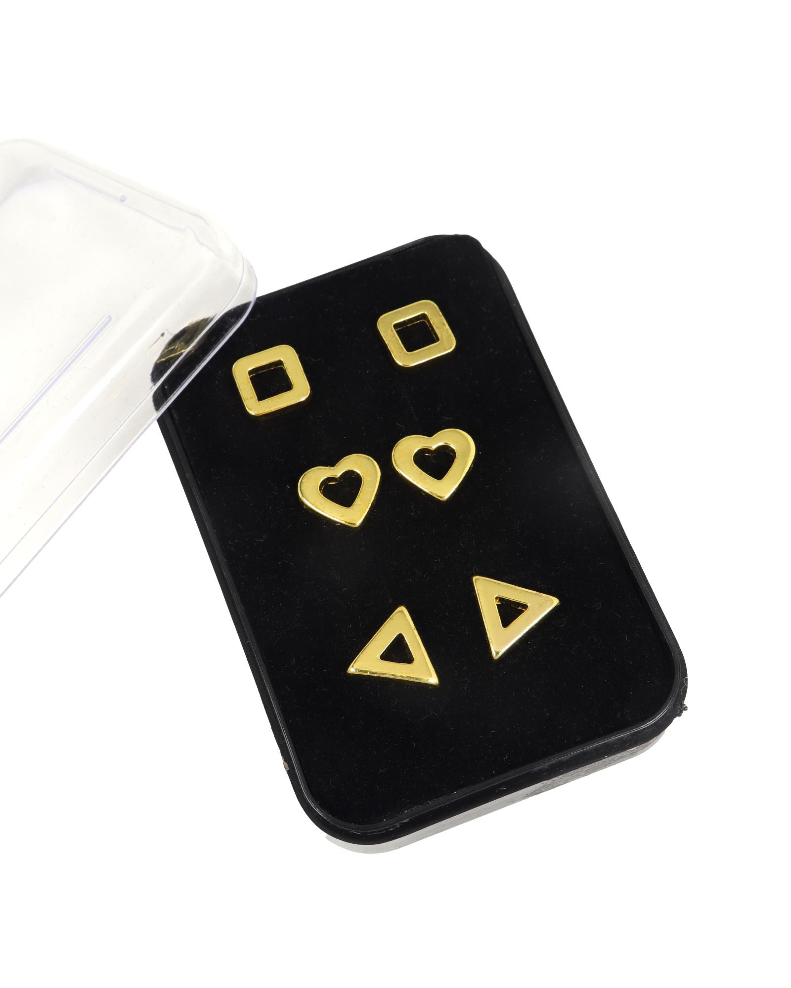CITY GIRL Anti-Tarnish 24CT Gold Plated Designer Stud Earrings Pack of 3 | Molten Gold Style Fashion Daily Wear  Jewellery for Women