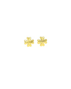 CITY GIRL Anti-Tarnish 24CT Gold Plated Designer Stud Earrings Pack of 3 | Molten Gold Style Fashion Daily Wear  Jewellery for Women