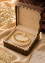City Girl Jewellery Gold Plated American Diamond Bracelet for Women | Openable Kada Bracelet | CZ Stone Studded Elegant Bangle | Lightweight Daily Wear & Party Wear Bracelet | Anniversary, Wedding & Gift for Women