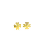 gold plated designer stud earrings