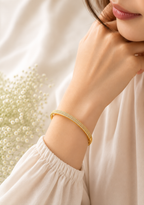 City Girl Jewellery Gold Plated American Diamond Bracelet for Women | Openable Kada Bracelet | CZ Stone Studded Elegant Bangle | Lightweight Daily Wear & Party Wear Bracelet | Anniversary, Wedding & Gift for Women