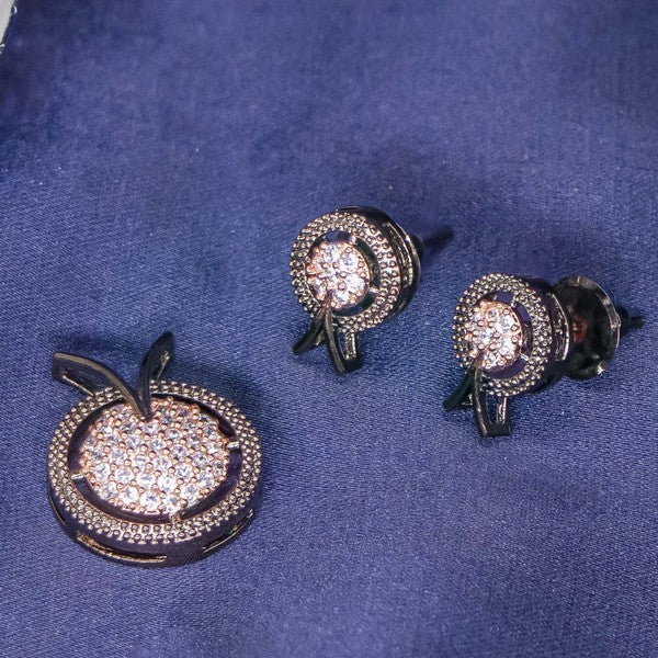 City Girl AD Brass Radiant Noor Pendant Set