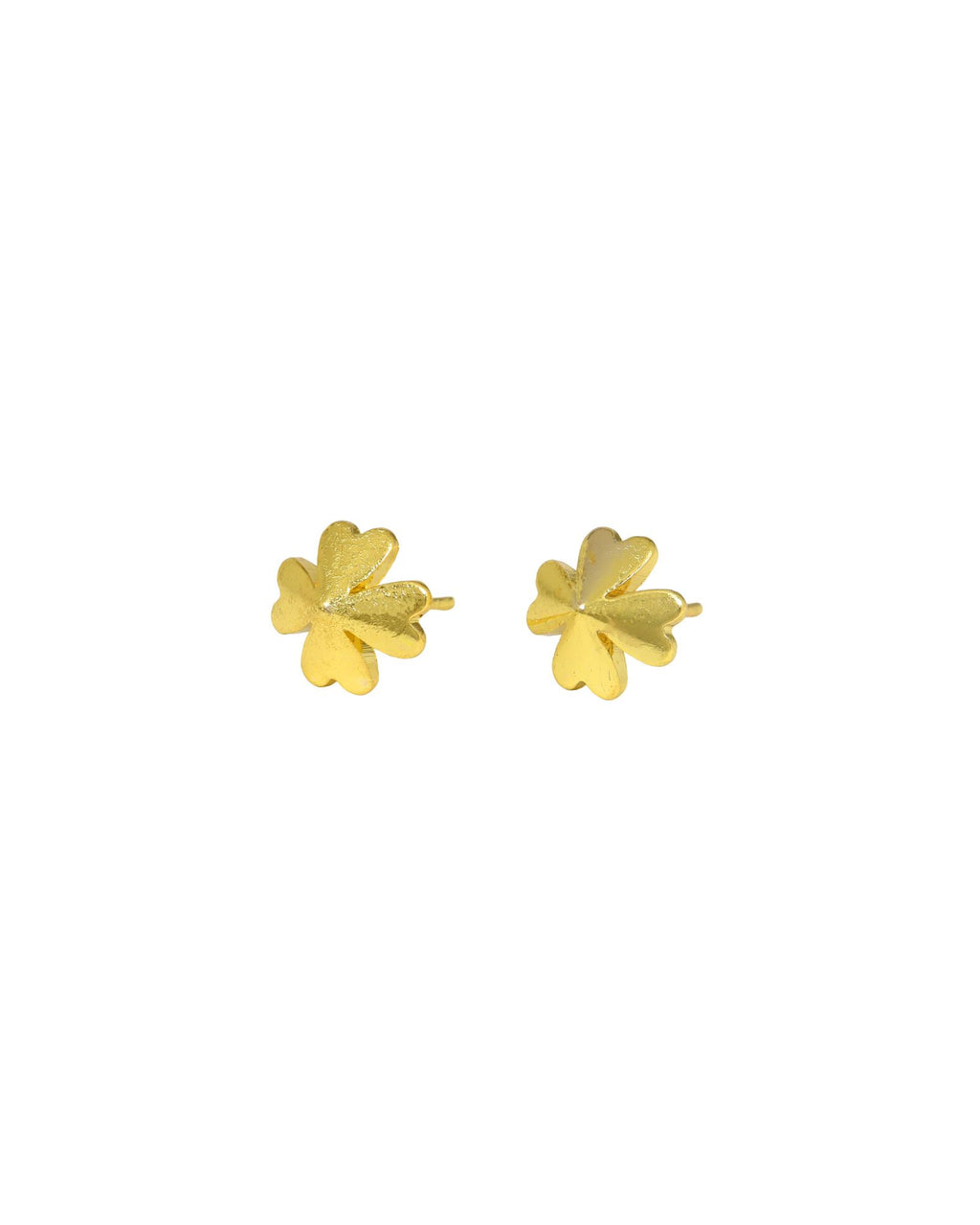 gold plated designer stud earrings