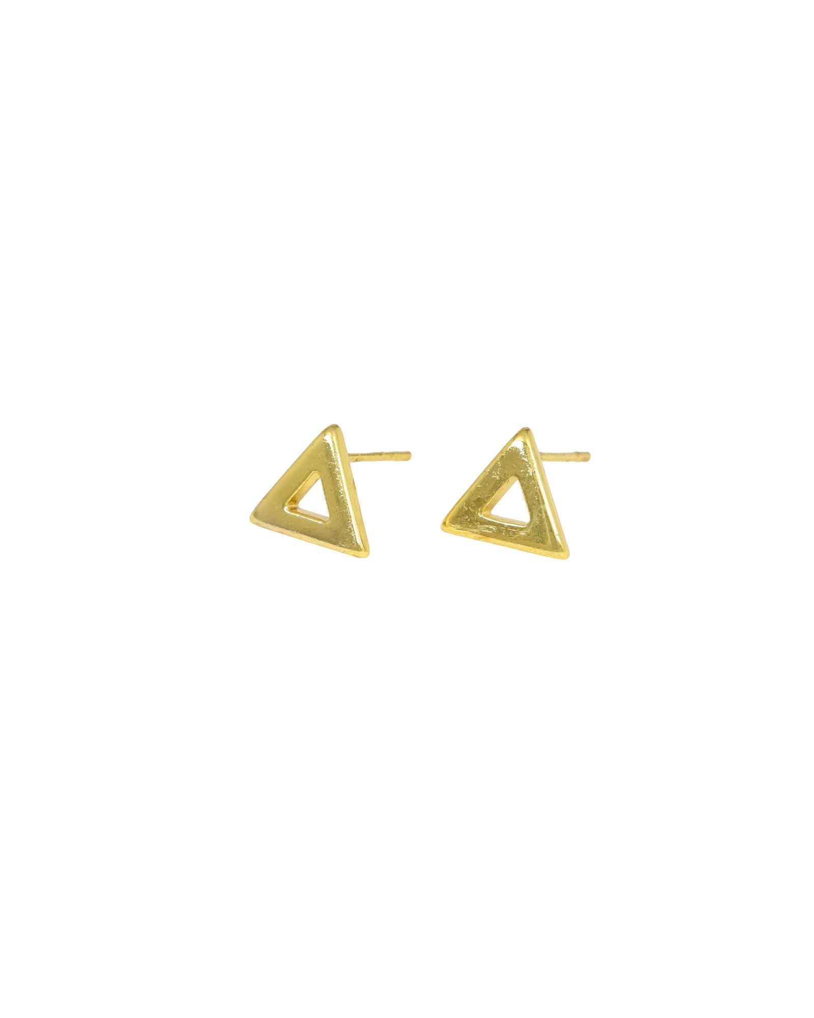 CITY GIRL Anti-Tarnish 24CT Gold Plated Designer Stud Earrings Pack of 3 | Molten Gold Style Fashion Daily Wear  Jewellery for Women