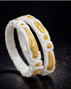 City Girl 24CT Gold Plated Sakha Set – Traditional Kada Pair with 6 Months Plating Guarantee
