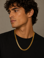 City Girl Jewellery Gold Plated Chain for Men & Women | 24 Inch Brass Chain Necklace with S Hook Lock | Stylish Western & Fusion Wear Jewellery for Daily Wear