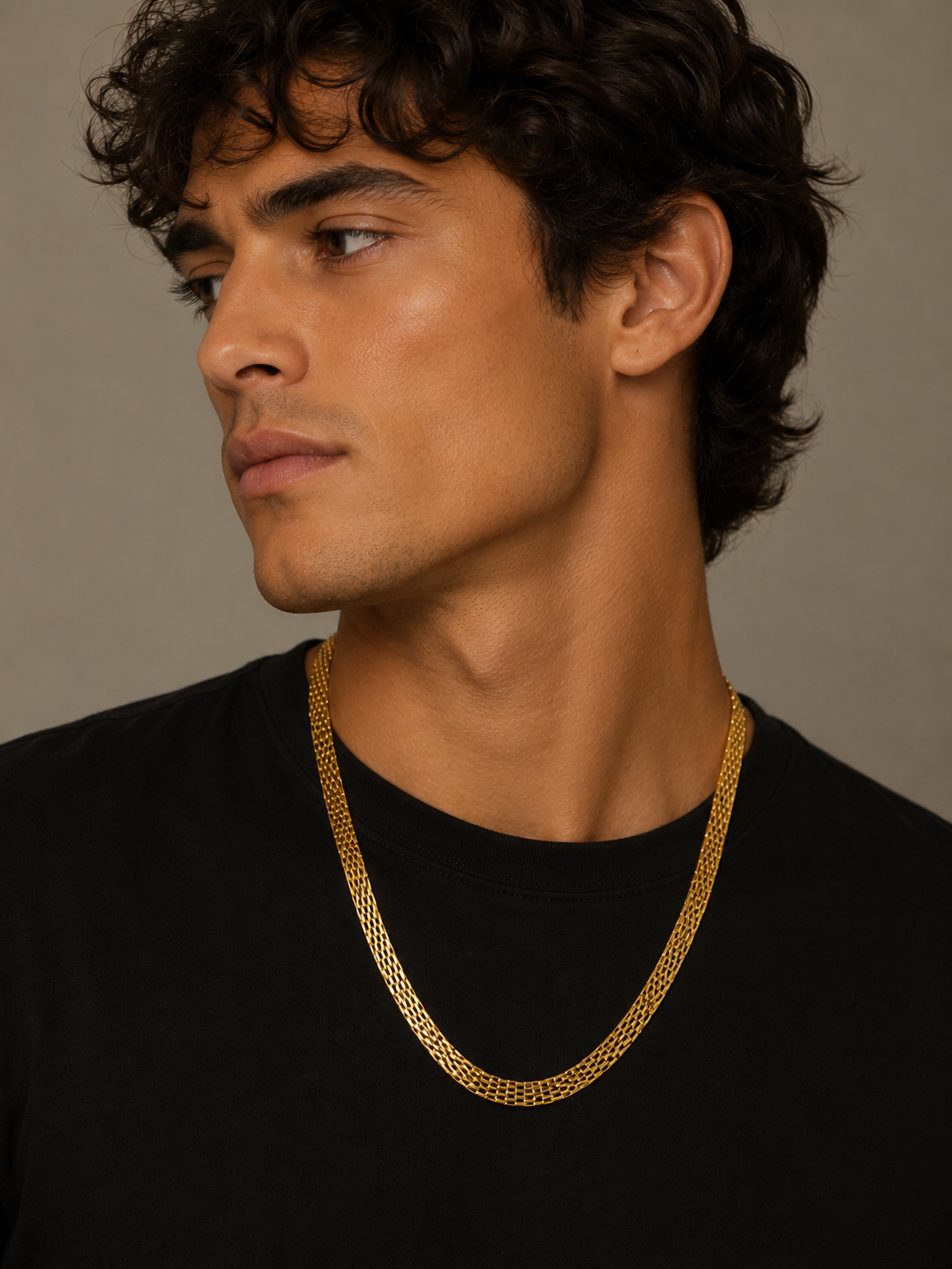 City Girl Jewellery Gold Plated Chain for Men & Women | 24 Inch Brass Chain Necklace with S Hook Lock | Stylish Western & Fusion Wear Jewellery for Daily Wear
